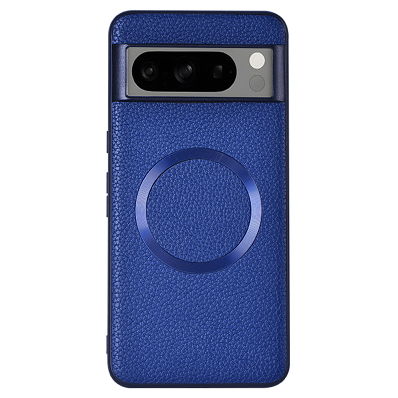For Google Pixel 8 Pro Magnetic Phone Case Litchi Texture PU Leather Coated TPU Cover For Google Pixel 8 Pro Magnetic Phone Case Litchi Texture PU Leather Coated TPU Cover